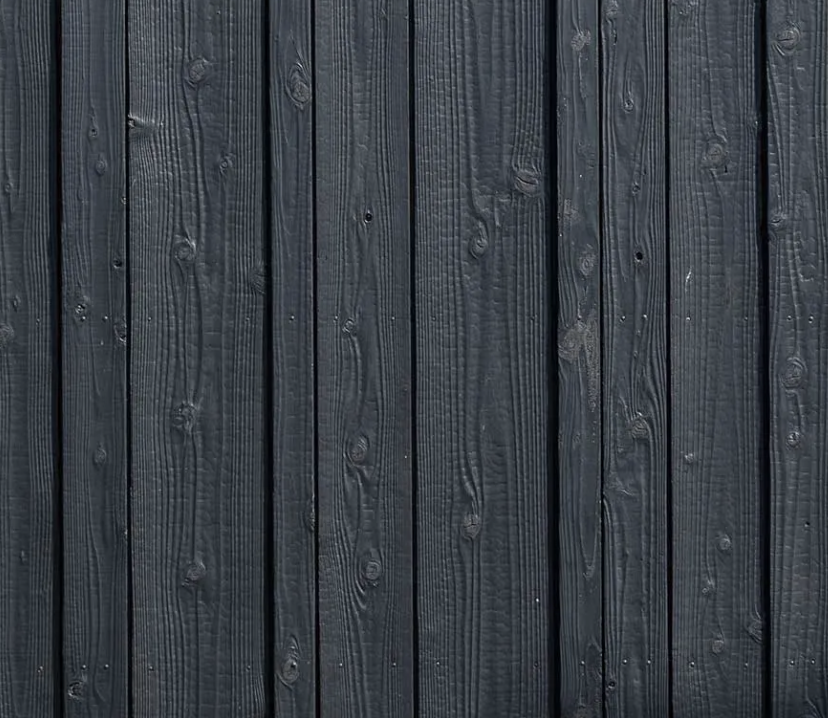 Close-up of KIME Black charred and brushed Japanese cedar