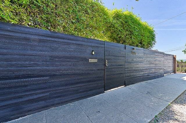 Charred Wood Fence